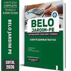 Apostila Prefeitura de Belo Jardim PE 2026 - Agente Administrativo