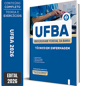Apostila UFBA 2026 Técnico Administrativo em Educação - Técnico em Enfermagem