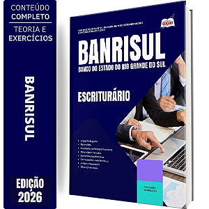 Apostila BANRISUL 2026 - Escriturário