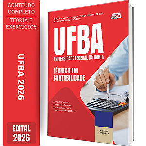 Apostila UFBA 2026 Técnico Administrativo em Educação - Técnico em Contabilidade