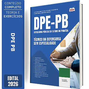 Apostila DPE PB 2026 Técnico da Defensoria - Sem Especialidade