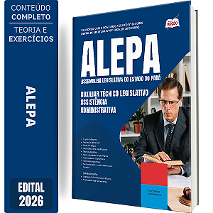 Apostila ALEPA 2026 Auxiliar Técnico Legislativo - Assistência Administrativa