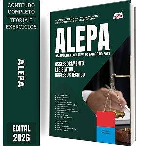 Apostila ALEPA 2026 Assessoramento Legislativo - Assessor Técnico