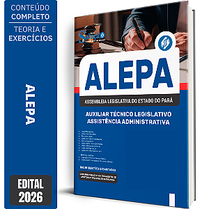 Apostila ALEPA 2026 Auxiliar Técnico Legislativo - Assistência Administrativa
