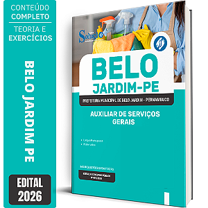 Apostila Prefeitura de Belo Jardim PE 2026 - Auxiliar de Serviços Gerais