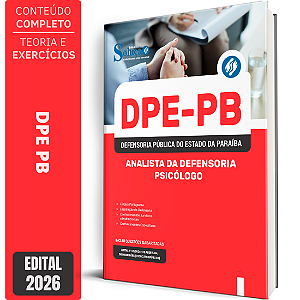 Apostila DPE PB 2026 Analista da Defensoria - Psicólogo