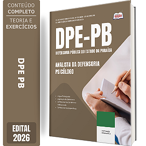 Apostila DPE PB 2026 Analista da Defensoria - Psicólogo