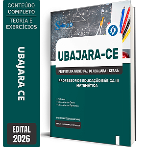 Apostila Prefeitura de Ubajara CE 2026 Professor de Educação Básica 3 - Matemática