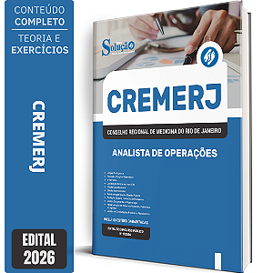 Apostila CREMERJ 2026 - Analista de Operações