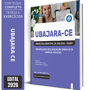 Apostila Prefeitura de Ubajara CE 2026 Professor de Educação Básica 3 - Língua Inglesa
