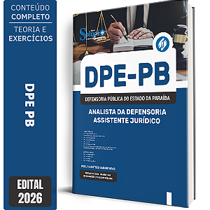 Apostila DPE PB 2026 Analista da Defensoria - Assistente Jurídico