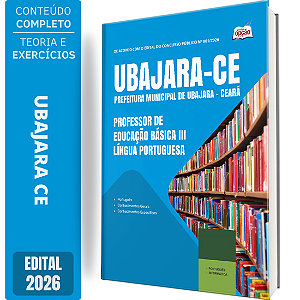 Apostila Prefeitura de Ubajara CE 2026 Professor de Educação Básica 3 - Língua Portuguesa