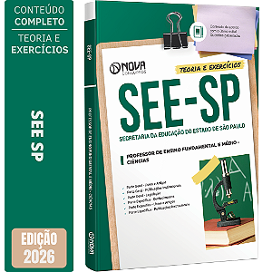 Apostila SEE SP 2026 Professor de Ensino Fundamental e Médio - Ciências