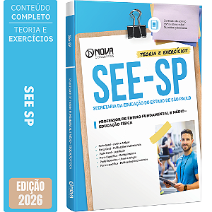 Apostila SEE SP 2026 Professor de Ensino Fundamental e Médio - Educação Física