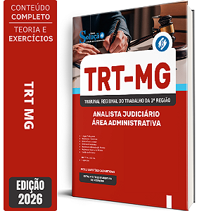 Apostila TRT MG 2026 Analista Judiciário - Área Administrativa