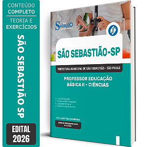 Apostila Prefeitura de São Sebastião SP 2026 Professor Educação Básica 2 - Ciências