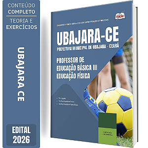 Apostila Prefeitura de Ubajara CE 2026 Professor de Educação Básica 3 - Educação Física