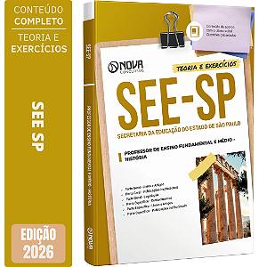 Apostila SEE SP 2026 Professor de Ensino Fundamental e Médio - História