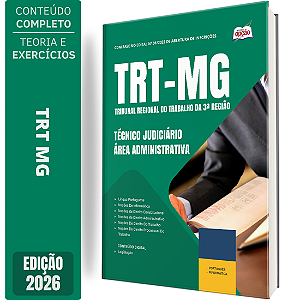 Apostila TRT MG 2026 Técnico Judiciário - Área Administrativa