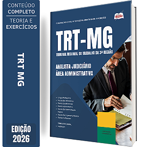 Apostila TRT MG 2026 Analista Judiciário- Área Administrativa