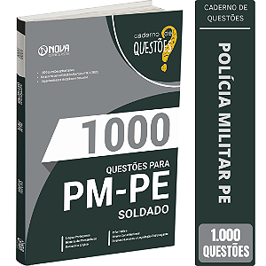Livro 1000 Questões Gabaritadas para PM PE - Soldado