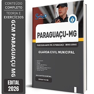 Apostila Prefeitura de Paraguaçu MG 2026 GCM - Guarda Civil Municipal