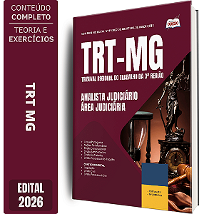 Apostila TRT MG 2026 Analista Judiciário - Área Judiciária