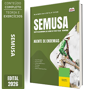 Apostila SEMUSA Porto Velho RO 2026 - Agente de Combate às Endemias
