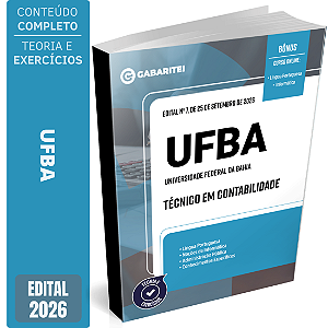 Apostila UFBA 2026 - Técnico em Contabilidade