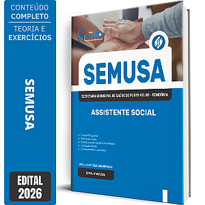 Apostila SEMUSA Porto Velho RO 2026 - Assistente Social