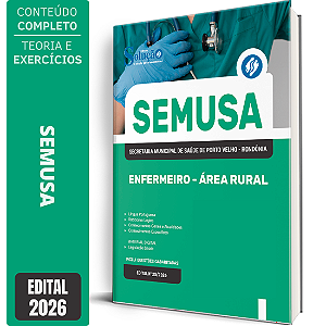 Apostila SEMUSA Porto Velho RO 2026 Enfermeiro - Área Rural
