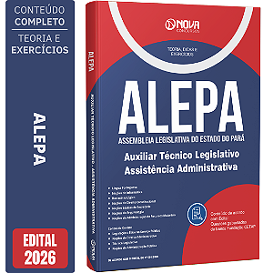 Apostila ALEPA 2026 Auxiliar Técnico Legislativo - Assistência Administrativa