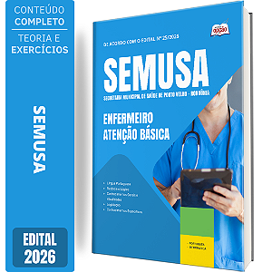 Apostila SEMUSA Porto Velho RO 2026 - Enfermeiro Atenção Básica