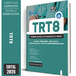 Apostila TRT8 2026 Técnico Judiciário - Área Apoio Especializado - Especialidade Enfermagem