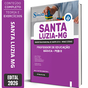Apostila Prefeitura de Santa Luzia MG 2026 Professor de Educação Básica - PEB 2