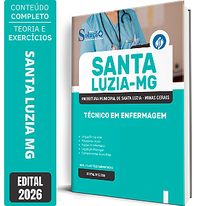 Apostila Prefeitura de Santa Luzia MG 2026 - Técnico em Enfermagem