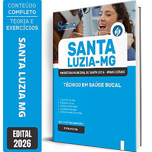 Apostila Prefeitura de Santa Luzia MG 2026 - Técnico em Saúde Bucal