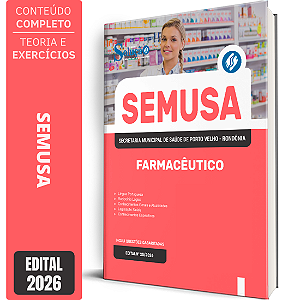 Apostila SEMUSA Porto Velho RO 2026 - Farmacêutico