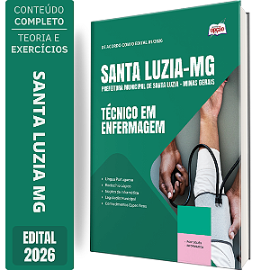 Apostila Prefeitura de Santa Luzia MG 2026 - Técnico em Enfermagem
