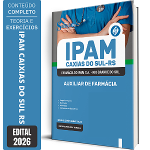 Apostila Farmácia do IPAM 2026 - Auxiliar de Farmácia