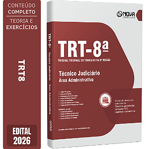 Apostila TRT8 2026 Técnico Judiciário - Área Administrativa