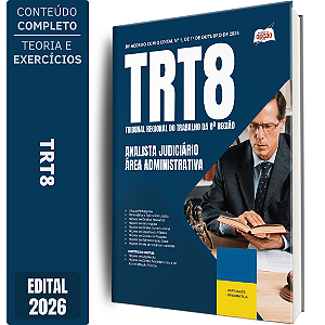 Apostila TRT8 2026 Analista Judiciário - Área Administrativa