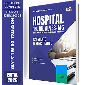 Apostila Hospital Municipal Dr. Gil Alves Bocaiúva MG 2026 - Assistente Administrativo