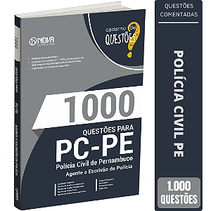 Livro 1000 Questões Gabaritadas PC PE - Agente de Polícia