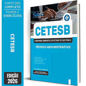 Apostila CETESB SP 2026 - Técnico Administrativo