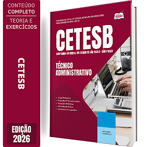 Apostila CETESB SP 2026 - Técnico Administrativo