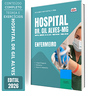 Apostila Hospital Municipal Dr. Gil Alves Bocaiúva MG 2026 - Enfermeiro