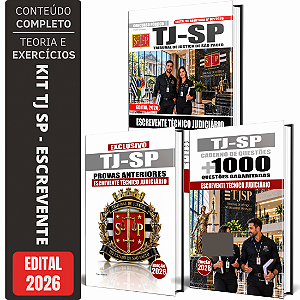 Kit Apostila Tj Sp 2026 - Escrevente + Provas Anteriores + Questões