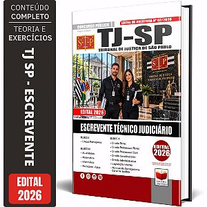 Apostila Escrevente Tj Sp 2026 - Tribunal De Justiça De São Paulo