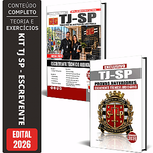Kit Apostila Tj Sp 2026 - Escrevente + Provas Anteriores